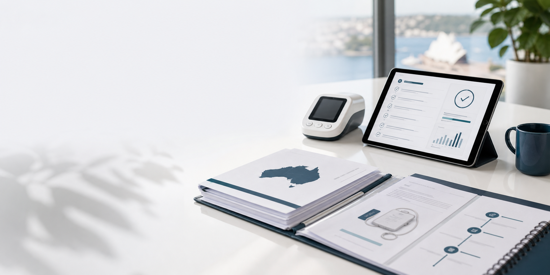 Professional medical device regulatory documentation workspace